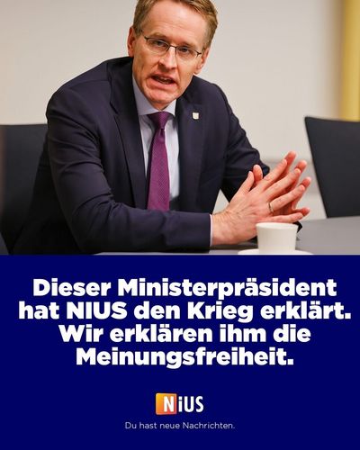 Daniel Günther hat ein Problem mit der Meinungsfreiheit