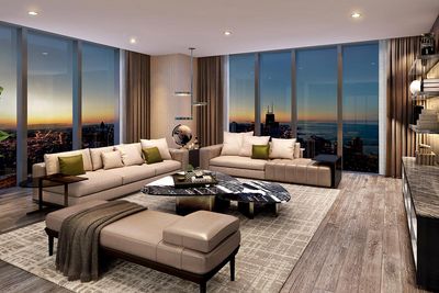 Die elegant gestalteten, luxuriösen 3-Schlafzimmer-Häuser von The Residences at The St. Regis Chicago verfügen über großzügige Unterhaltungs- und Wohnräume