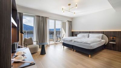 Direkt am Tessiner Ufer des Lago Maggiore in Locarno-Muralto präsentiert sich das La Palma au Lac nach umfassender Neugestaltung in neuem Glanz