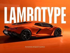 Neue Schriftart für Lamborghini Neue Schriftart für Lamborghini