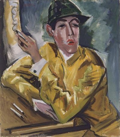 Jockey mit Zigarette von Max Pechstein