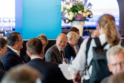 Bundeskanzler Olaf Scholz auf dem Unternehmertag NRW