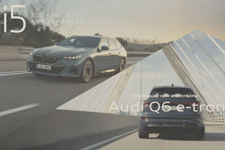 BMW i5 vs Audi Q6 e-tron: ähnliches Produkt, komplett unterschiedliche Werbewirkung 