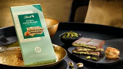 So sieht die Dubai-Schokolade von Lindt aus