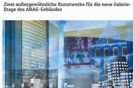 Der Künstler Norbert Schäfer hat für die ARAG ein außergewöhnliches Kunstprojekt umgesetzt. Hier einige Impressionen davon