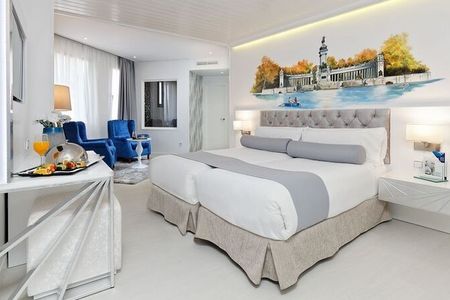 Die 200 Zimmer des Grupotel Mayorazgo in der spanischen Hauptstadt Madrid sind allesamt individuell gestaltet