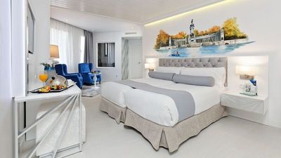Die 200 Zimmer des Grupotel Mayorazgo in der spanischen Hauptstadt Madrid sind allesamt individuell gestaltet