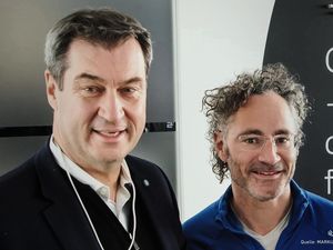 Markus Söder mir Alex Karp Markus Söder mir Alex Karp
