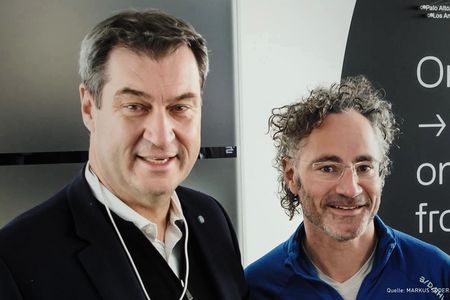 Markus Söder mir Alex Karp