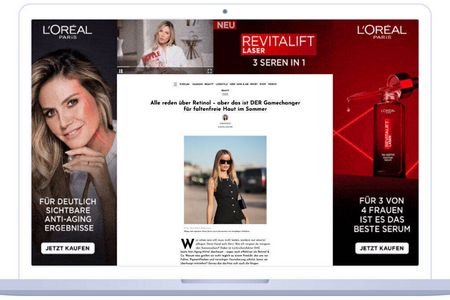High-Impact-Ad im Einsatz: L’Oréal Paris steigert Aufmerksamkeit im Beauty-Umfeld