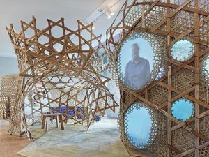 Ausstellungsansicht: Nicholas Calvin Mwakatobe/ Stiftung Humboldt Forum im Berliner Schloss 