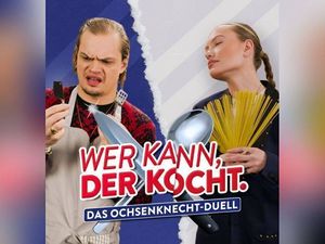 Cheyenne Savannah und Wilson Gonzales Ochsenknecht liefern sich Neckereien beim Kochen Cheyenne Savannah und Wilson Gonzales Ochsenknecht liefern sich Neckereien beim Kochen