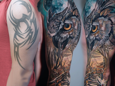 Coverups und Freshups verbindet das gemeinsame Ziel: Ein altes Tattoo aufzuwerten oder gar hinter einem neuen zu verstecken