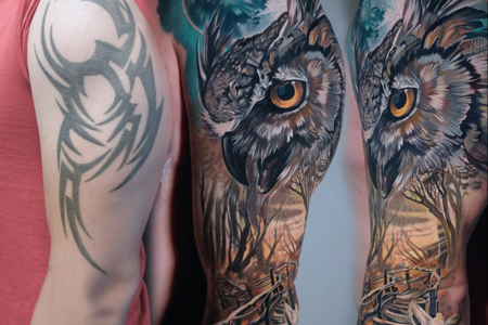 Coverups und Freshups verbindet das gemeinsame Ziel: Ein altes Tattoo aufzuwerten oder gar hinter einem neuen zu verstecken