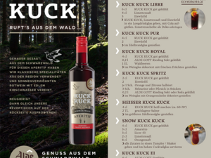 „KUCK KUCK“ nennt sich der Aperitif „KUCK KUCK“ nennt sich der Aperitif
