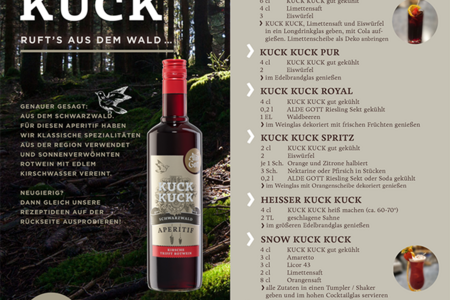 „KUCK KUCK“ nennt sich der Aperitif 