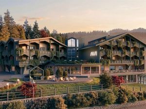 Das Hotel AUI zeigt sich von außen in moderner Chalet-Architektur mit viel Holz. Die grüne Fassade ist eine Hommage an die Lärche und fügt das Haus in die Landschaft von Meransen in Südtirol ein Das Hotel AUI zeigt sich von außen in moderner Chalet-Architektur mit viel Holz. Die grüne Fassade ist eine Hommage an die Lärche und fügt das Haus in die Landschaft von Meransen in Südtirol ein