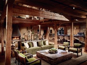 Exklusives Interior: die Tenne Lounge im neuen Mount Med Resort