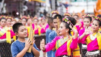 Kulturelles Kerzen-Festival in Thailands Nordosten