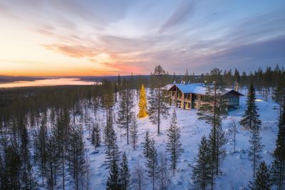 Inmitten der Wildnis Finnisch-Lapplands liegt mit Octola II eines der exklusivsten Hideaways der Welt