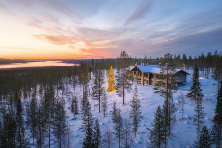 Inmitten der Wildnis Finnisch-Lapplands liegt mit Octola II eines der exklusivsten Hideaways der Welt