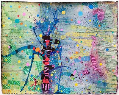 Huguette Caland: Rossinante Under Cover VII (Dragonfly), 2011