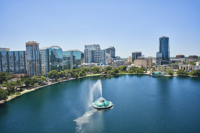 Der Lake Eola in Orlando 