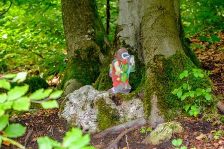 Auf dem Baumbilderweg entdeckt man u. a. heimische Tiere