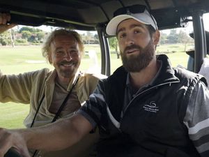 Thomas und Roman Gottschalk gemeinsam auf dem Golfplatz Thomas und Roman Gottschalk gemeinsam auf dem Golfplatz