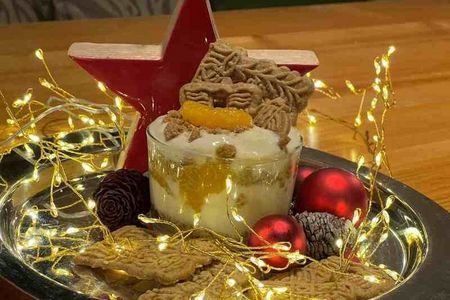 Als Dessert steht die Spekulatius-Mousse auf der Beliebtheitsskala weit oben