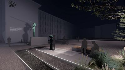 Wettbewerb um die künstlerische Kommentierung der „Pallas Athene": Jury entscheidet sich für Entwurf von Azra Akšamija
