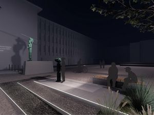 Wettbewerb um die künstlerische Kommentierung der „Pallas Athene": Jury entscheidet sich für Entwurf von Azra Akšamija Wettbewerb um die künstlerische Kommentierung der „Pallas Athene": Jury entscheidet sich für Entwurf von Azra Akšamija