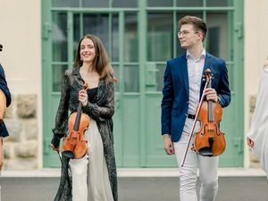 Zu Gast sind das junge britische Fibonacci Quartet Zu Gast sind das junge britische Fibonacci Quartet