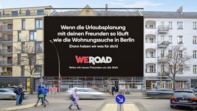 Plakat in Berlin Foto: Weroad