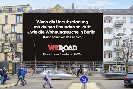 Plakat in Berlin Foto: Weroad