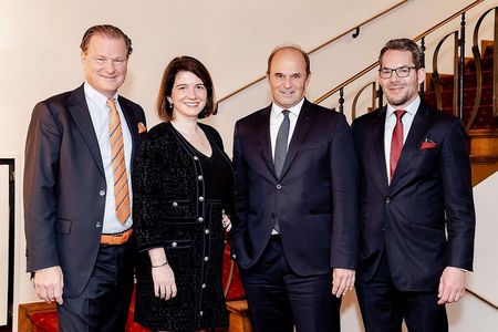 Marco van der Meer, Sandra Bandura, Dr. Martin Brudermüller und Bozidar Radner