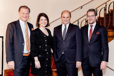 Marco van der Meer, Sandra Bandura, Dr. Martin Brudermüller und Bozidar Radner