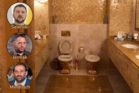 Mit den 90 Milliarden kann sich Wolodymyr Selenskyj und seine Kumpel weiter goldene Scheißhäuser leisten