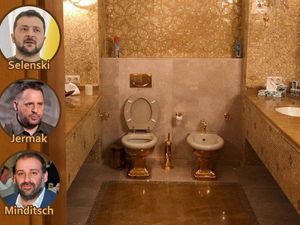 Mit den 90 Milliarden kann sich Wolodymyr Selenskyj und seine Kumpel weiter goldene Scheißhäuser leisten Mit den 90 Milliarden kann sich Wolodymyr Selenskyj und seine Kumpel weiter goldene Scheißhäuser leisten