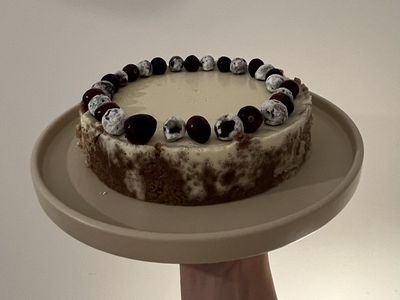 Pannacotta-Tarte zu Weihnachten als Dessert 