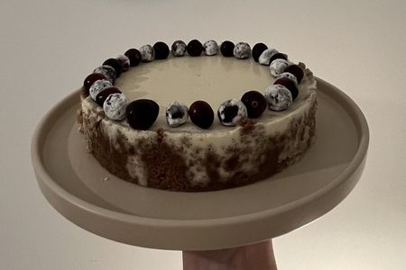 Pannacotta-Tarte zu Weihnachten als Dessert 