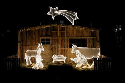 Weihnachtskrippe im Kurgarten 