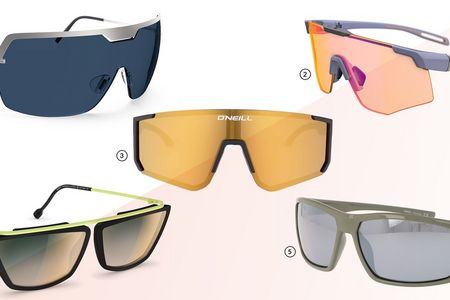 KGS-Brillentrends 2027 | Trend 4: Sportbrillen I Quelle: KGS/ 1 Silhouette 2 evil eye 3 O`NEILL 4 NEUBAU 5 MEXX