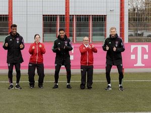 Patricia Schramm und Daniel Pausch beim FC Bayern zu Gast Patricia Schramm und Daniel Pausch beim FC Bayern zu Gast