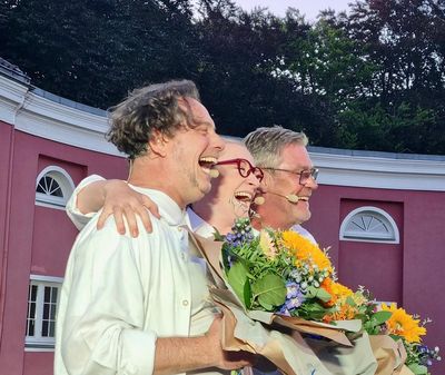 Sascha von Zambelly, Susanne von Zambelly und Michael Müller, Grimme-Preisträger und Ensemblemitglied der bekannten Comedy-Sendung „Switch reloaded“