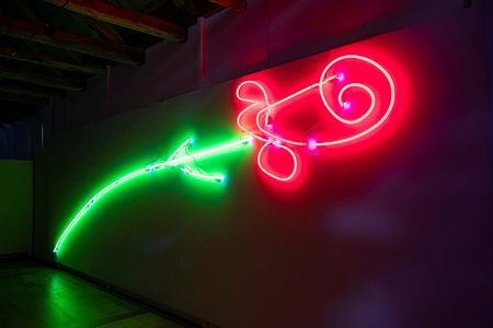 Neonrose 1997, Neon-Lichtobjekt