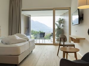 Die Aria Suite mit zwei Etagen im Südtiroler Hotel Laurin ist groß genug für bis zu vier Personen Die Aria Suite mit zwei Etagen im Südtiroler Hotel Laurin ist groß genug für bis zu vier Personen