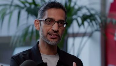 Sundar Pichai, CEO von google dürfte von der 3,3 Milliarden Euro Schadenersatz nicht begeistert sein 