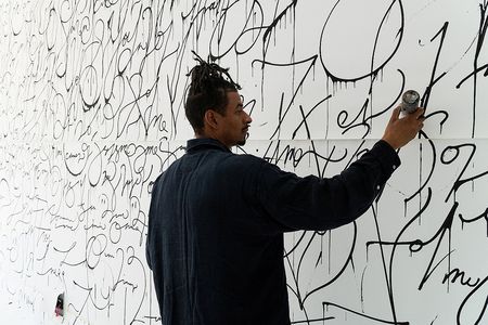 Caspar Nii Armah bei der Arbeit