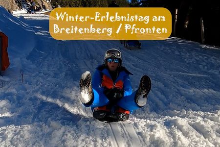 Die längste Naturrodelbahn des Allgäus lockt große und kleine Schlittenfans auf den Breitenberg.